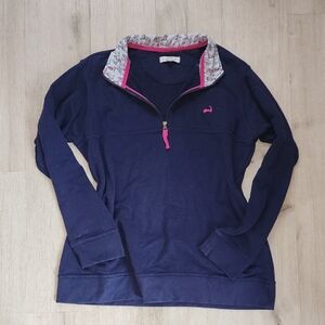 Cuffy's Cape Cod Womans 2XL navy blue With Pink Details cape cod collar